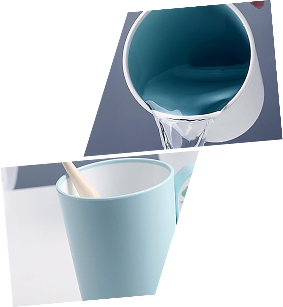 Amosfun 2pcs Squirrel Water Cup with Handle for Home and Travel