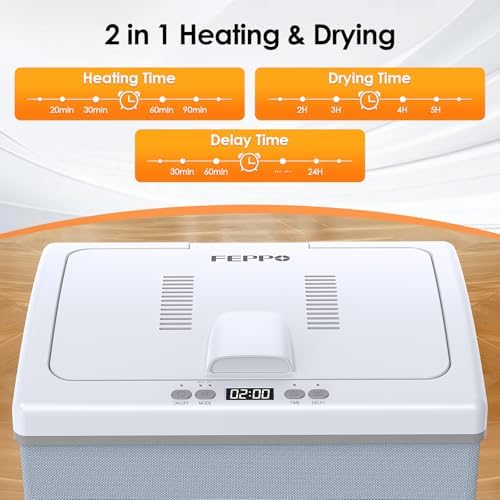 FEPPO 10 Gallon Luxury Towel Warmer with 2-in-1 Heating