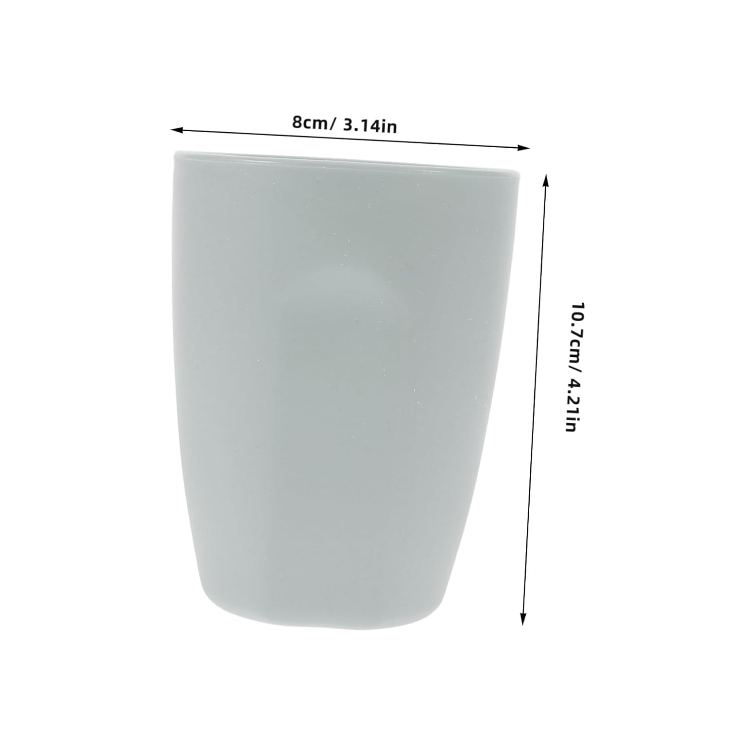 Unbreakable Plastic Toothbrush Mug for Travel and Bathroom Use