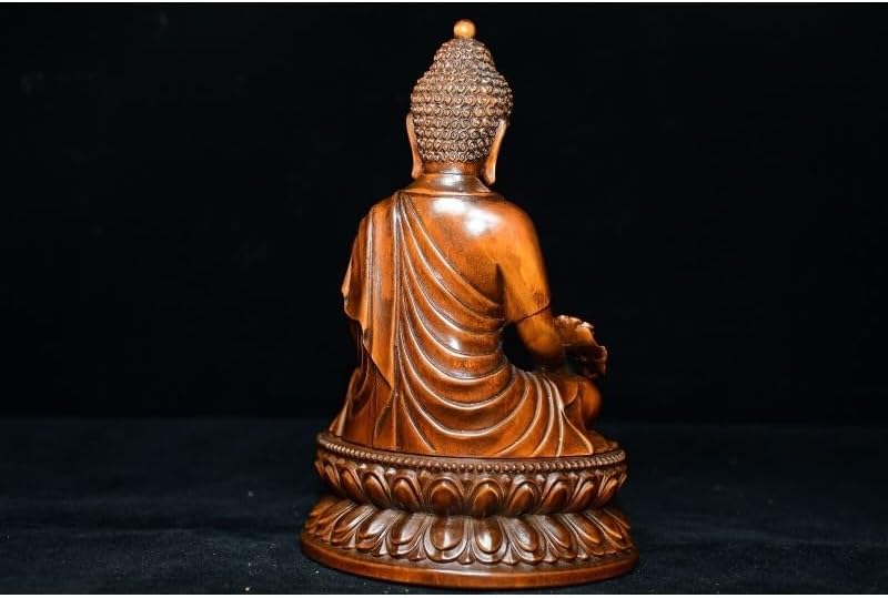 LimpaC Mini Boxwood Medicine Buddha Statue 1