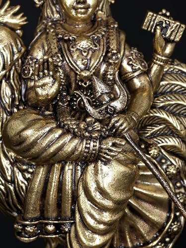 Small Superfine Mata Bahuchara Brass Statue Religious Idol for Pooja Mandir