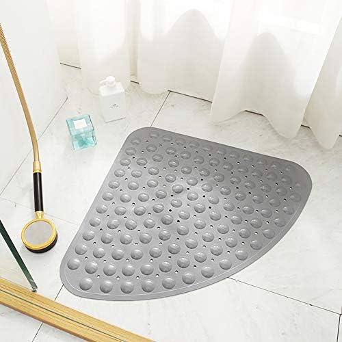 Eanpet Non-Slip Bath Mat - Grey Triangle 28x28 Inch 1