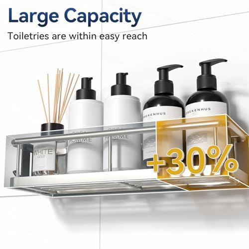 YASONIC 2 Pack Shower Caddy with Removable Hooks