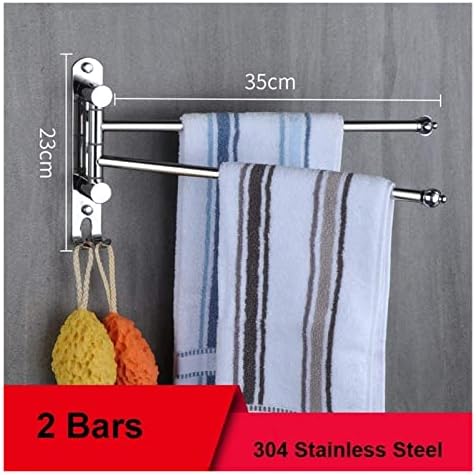 ALDEPO 3 Swivel Stainless Steel Towel Rail