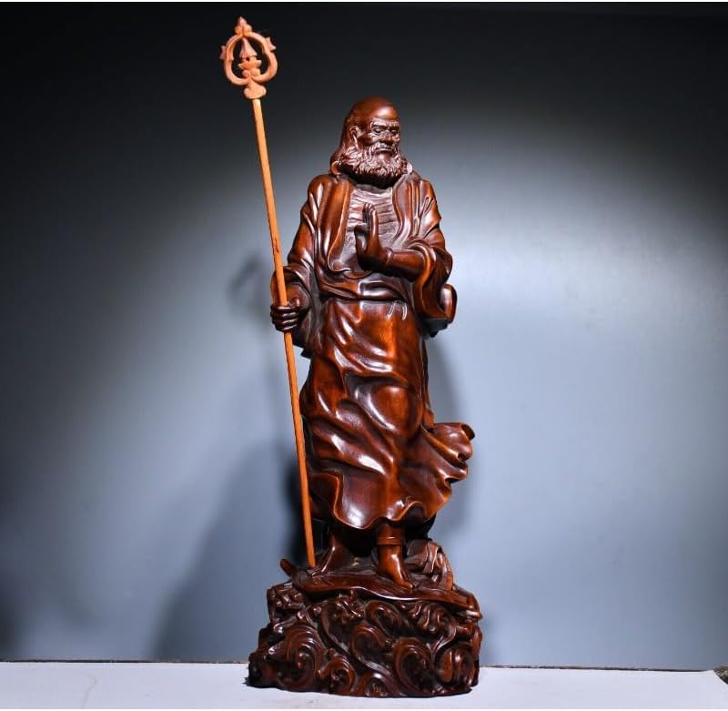 Handcrafted Boxwood Celestial Being Statue Decor