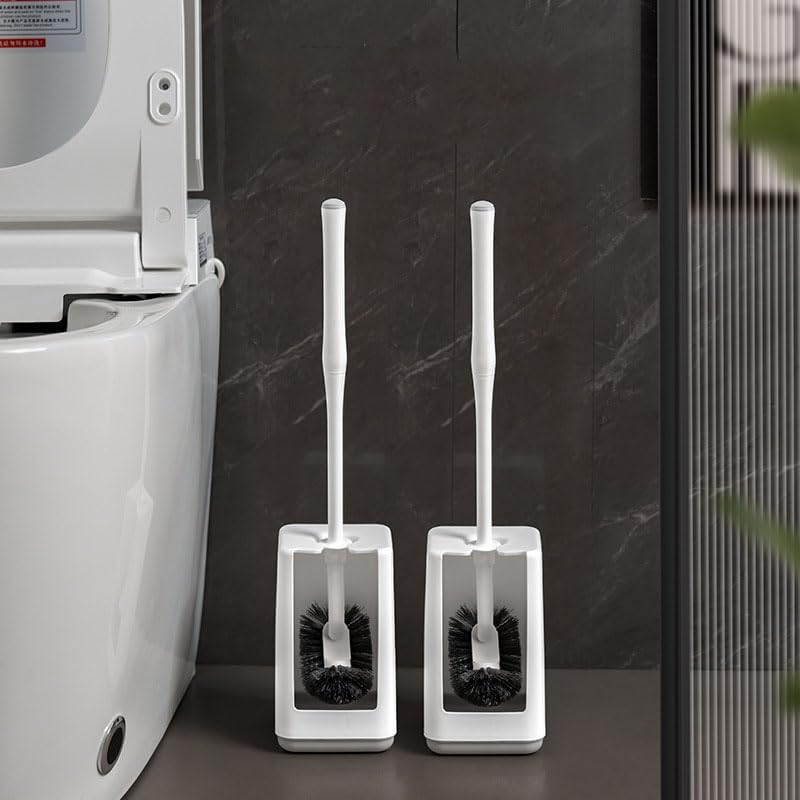 Attarrior Toilet Bowl Brush with Holder and Long Handle