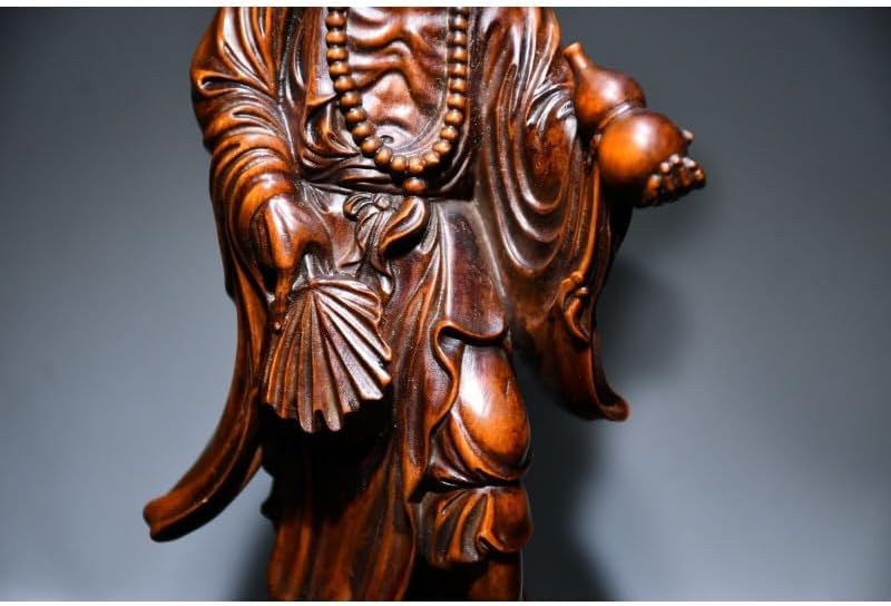 LimpaC Handmade Boxwood Buddha Statue Decor