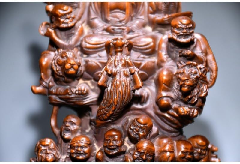 LimpaC Collection Boxwood 18 Arhats Buddha Statue