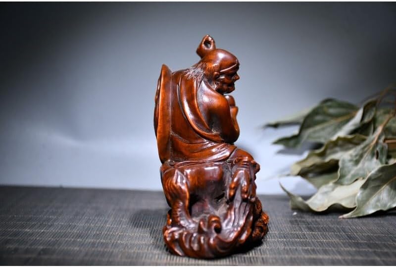 LimpaC Handmade Boxwood Buddha Meditating Statue