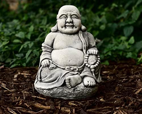 OLOMA Buddha Statue Concrete Meditating Decor Figurine