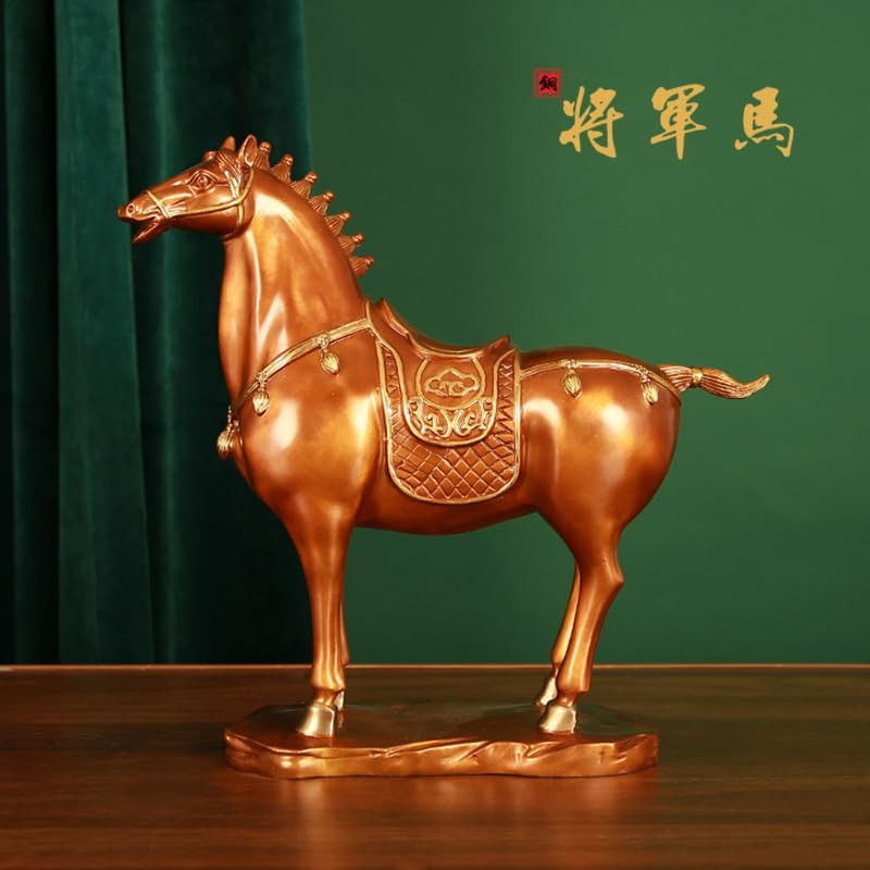 Usoway Brass Horse Statue for Home Decor