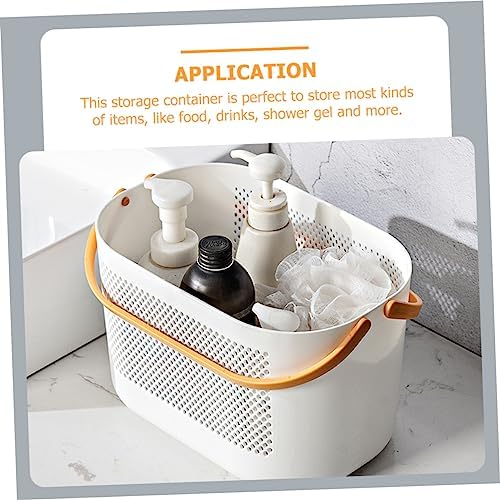Portable Shower Storage Basket Organizer with Handles 1