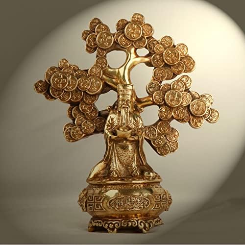 Usoway Copper Wealth God Tree Collectible Figurine