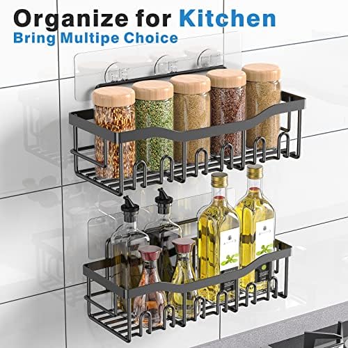 EUDELE 2 Pack Shower Caddy Organizer No Drilling