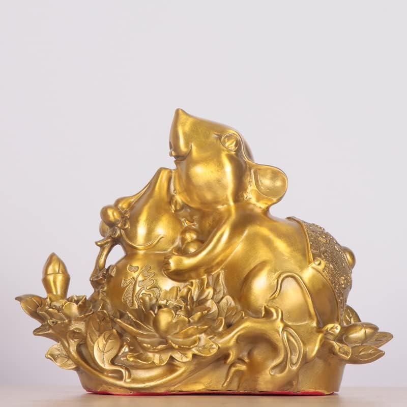 Usoway Copper Mouse Figurine Wealth and Prosperity