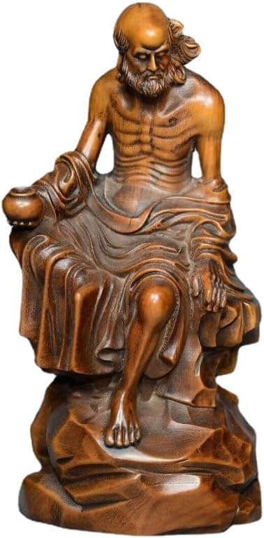 LimpaC Collection Mini Boxwood Luohan Statue 1