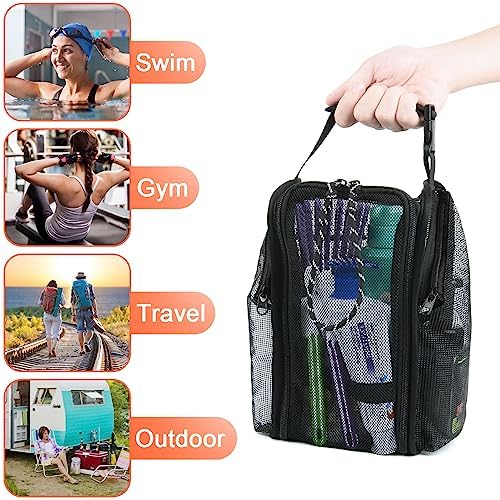 Cosmos Mesh Shower Caddy Portable Toiletry Bag