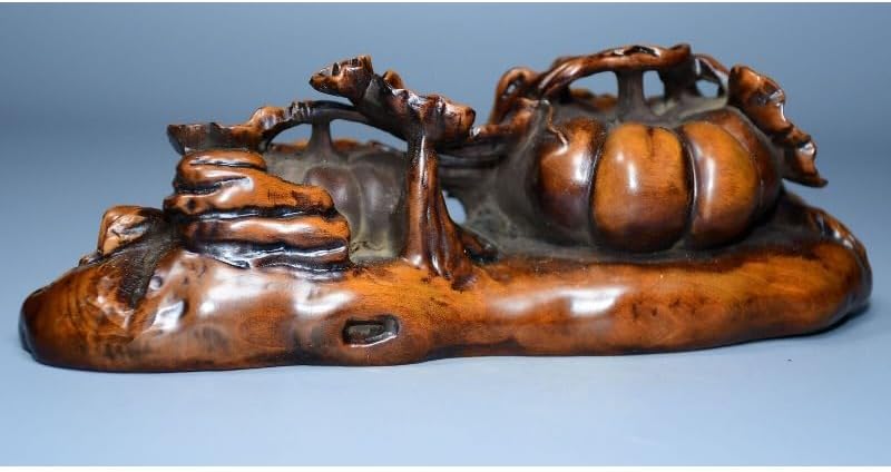 LimpaC Handcrafted Boxwood Pumpkin Branch Statue