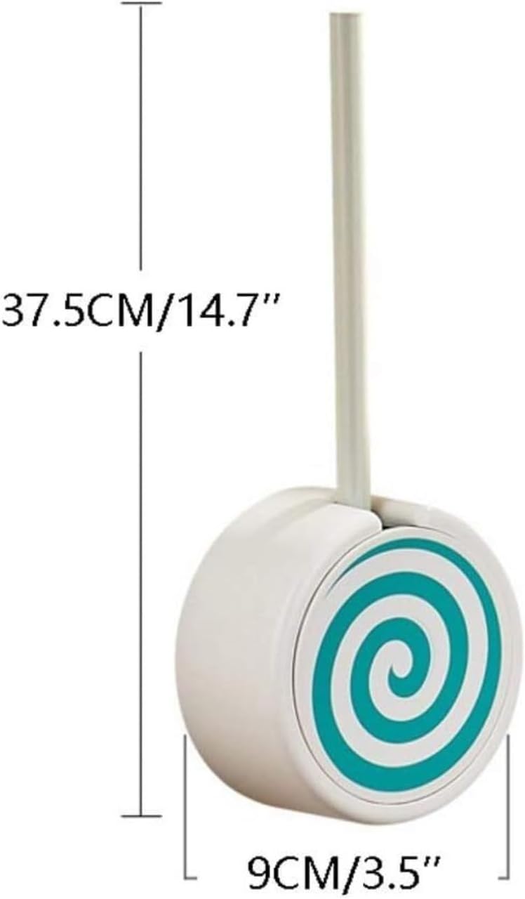 Toilet Brush Holder with Donut Design Yellow