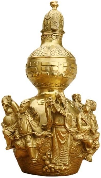 Usoway Copper Eight Immortal Gourd Sculpture