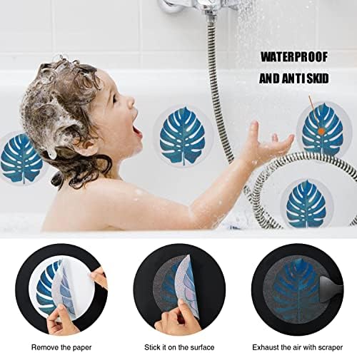 Secopad Non-Slip Bathtub Stickers 10PCS Leaf Decals