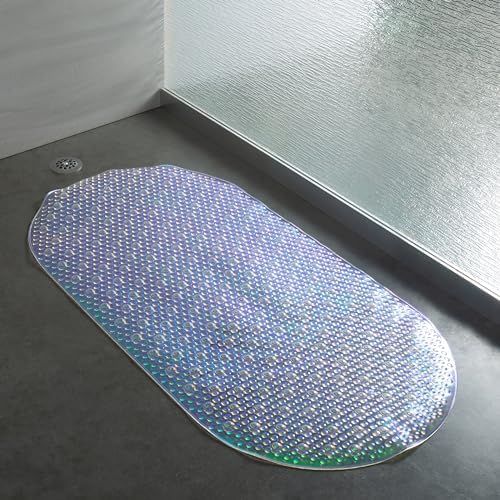 Bath Bliss Eco-Friendly Shower Mat with Suction Cup and Drain Holes