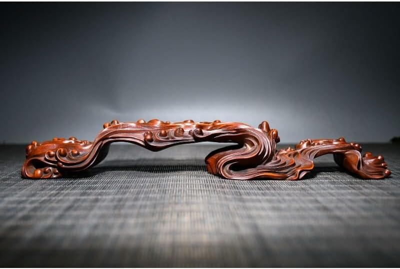 Handcrafted Boxwood Clouds Pen Holder Statue