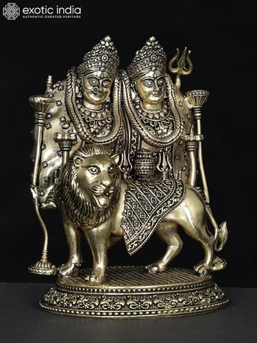 Small Superfine Maa Chamunda Devi Brass Statue for Puja
