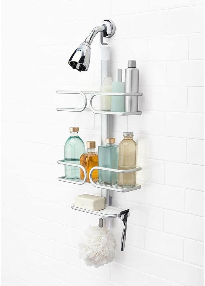 OXO Good Grips 3 Tier Shower Caddy with Razor Holder