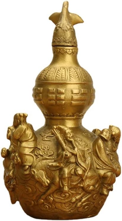 Usoway Copper Eight Immortal Gourd Sculpture