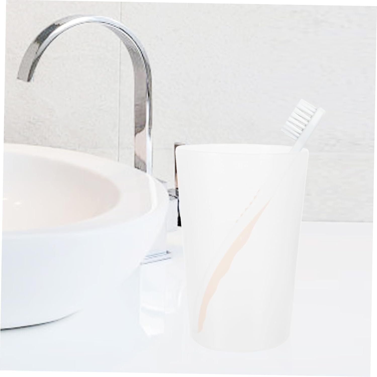 Garneck 10pcs Reusable Toothbrush Cups 1