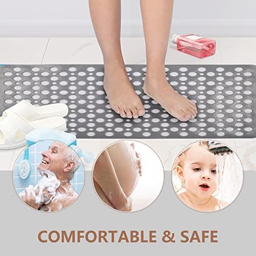 Sheepping Bath Mat for Tub 30x17 Non Slip Machine Washable
