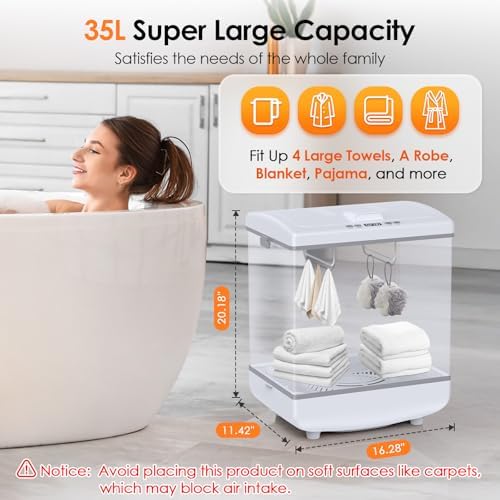 FEPPO 10 Gallon Luxury Towel Warmer with 2-in-1 Heating