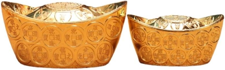 Usoway Alloy Golden Wealth Coin Collectible Figurine