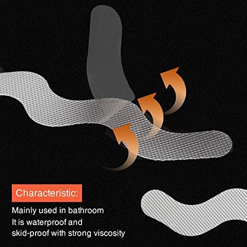 Secopad 36 PCS Non Slip Bath Stickers with Scraper
