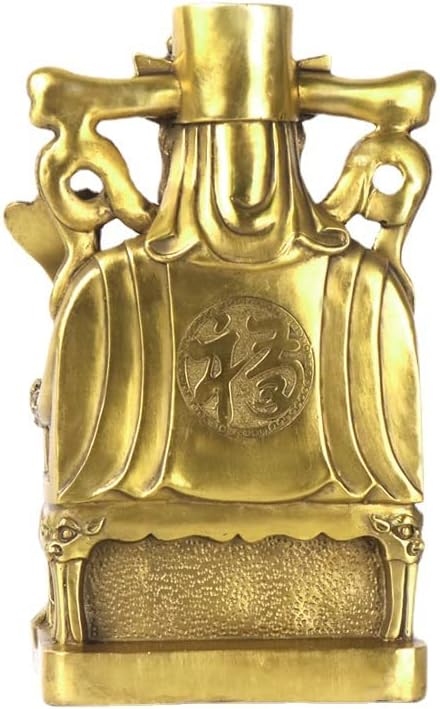 Usoway Copper Wealth God Figurine 16x12x28cm
