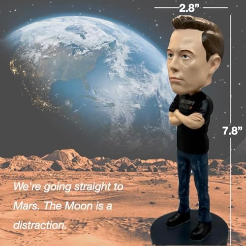 Elon Musk Bobblehead - 8 Inches Tall Premium Polyresin Collectible Statue