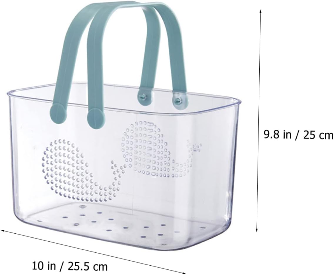 FOYTOKI Portable Plastic Bathroom Organizer Basket with Handle 1