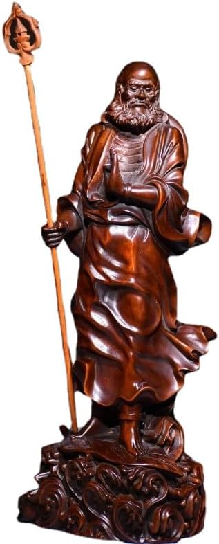 Handcrafted Boxwood Celestial Being Statue Decor
