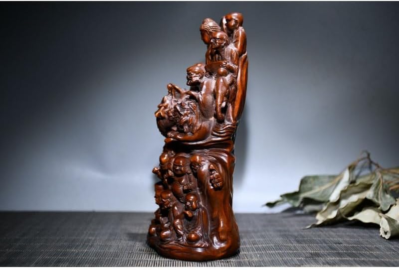 LimpaC Collection Boxwood 18 Arhats Buddha Statue