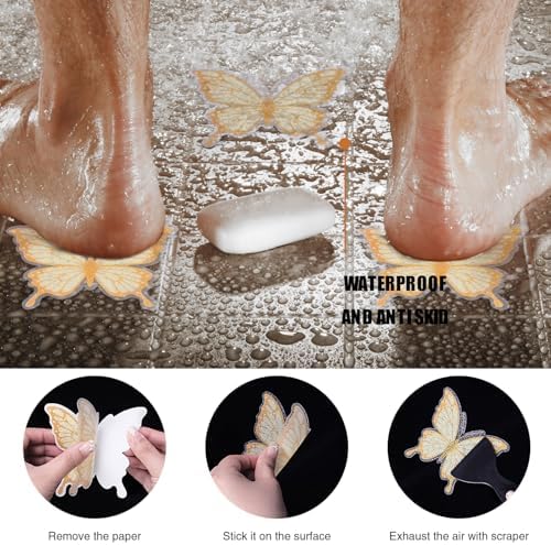 20 PCS Non Slip Bathtub Stickers with Premium Scraper
