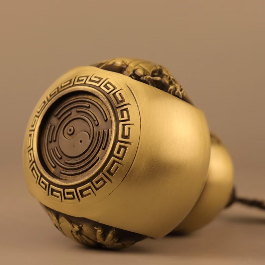 Julrybox Brass Gourd Feng Shui Charm Sculpture