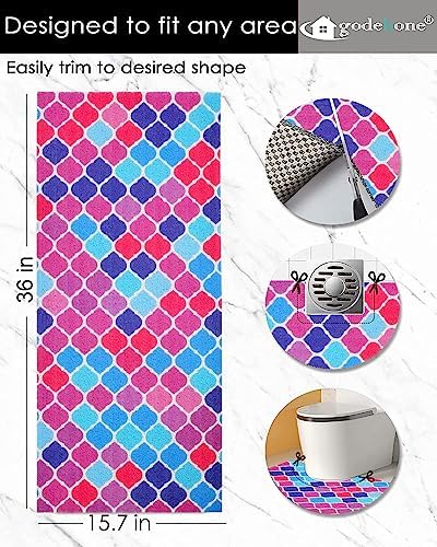 Non-Slip Bathtub Mat with Drainage Holes 15736 Inch
