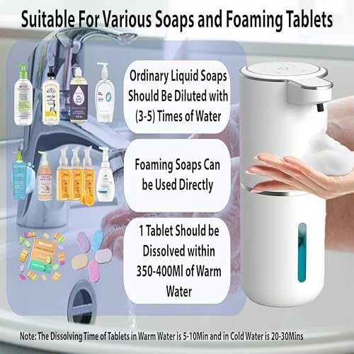 Zevani Touchless Foaming Soap Dispenser with 4 Levels