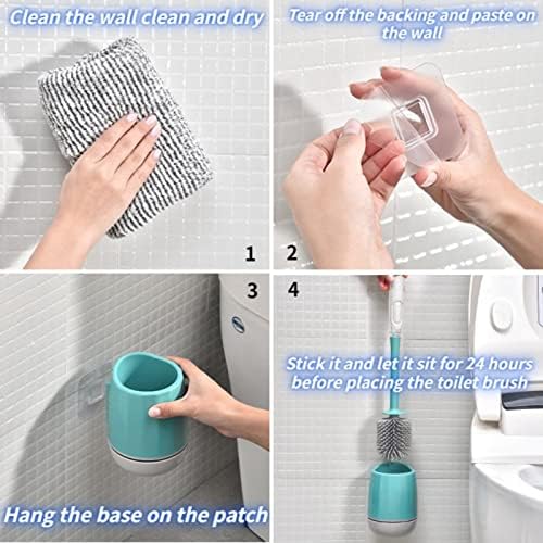 LUOWUYOU Toilet Brush and Plunger Set with Liquid Storage