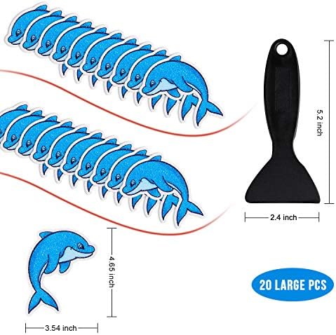 Secopad Non Slip Dolphin Bathtub Stickers 20 PCS