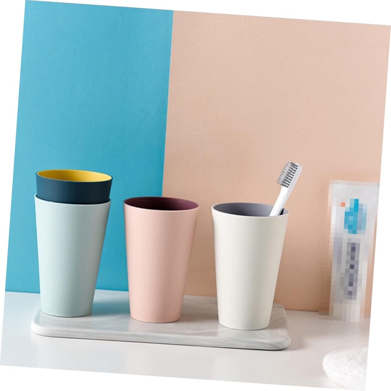 PRETYZOOM Minimalist Toothbrush Holder Tumbler