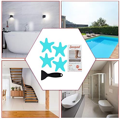 Secopad Anti-Slip Shower Stickers 24PCS Blue