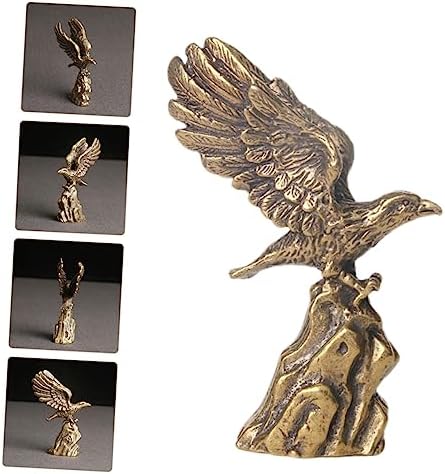 Brass Eagle Statue for Home and Office Decor