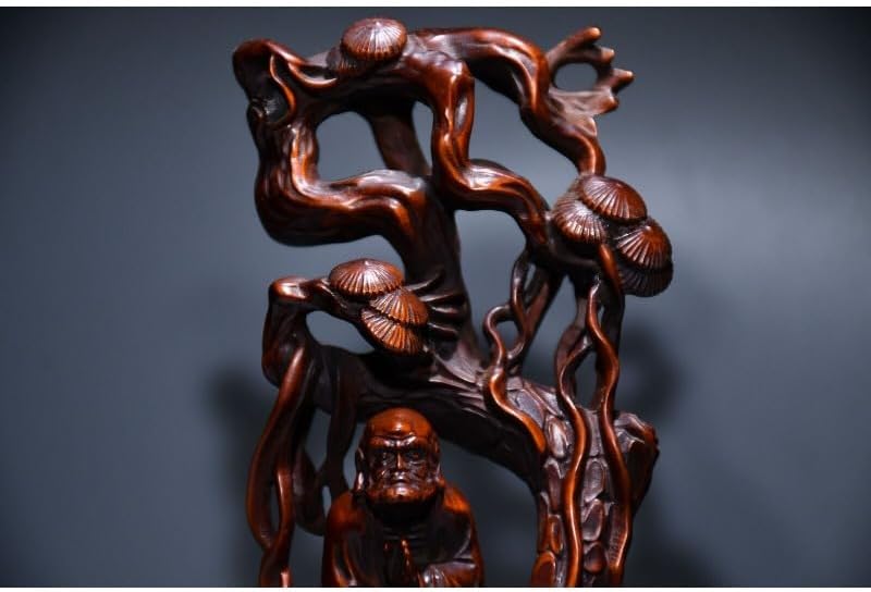 LimpaC Handcrafted Boxwood Dharma Statue